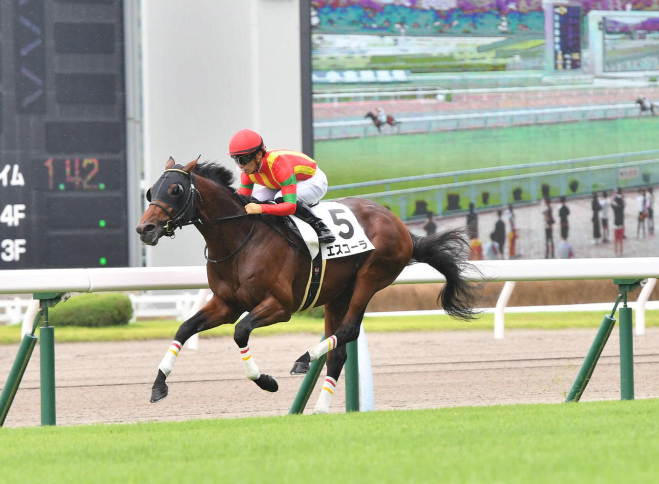 21年7月3日、小倉3Rの3歳未勝利戦をレコードで圧勝したエスコーラ