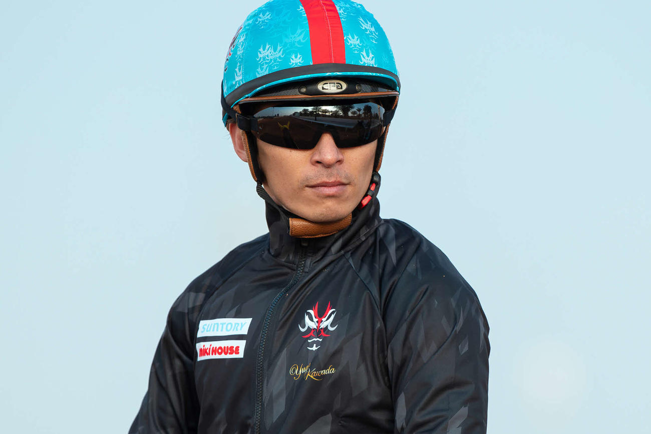 ウィルソンテソーロの川田将雅騎手（C）Jockey Club of Saudi Arabia／Ali AlZenaidi