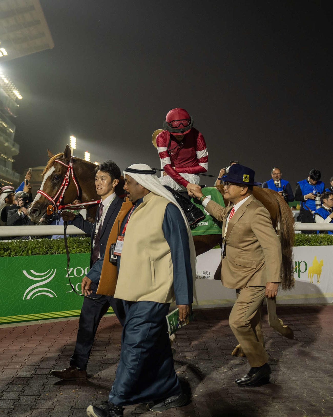 ネオムターフCを制したシンエンペラー（C）Jockey Club of Saudi Arabia／Mathea Kelley
