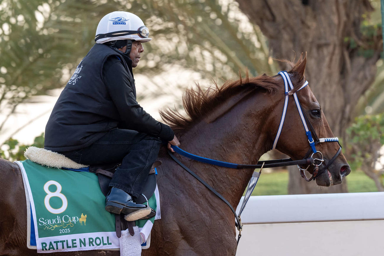 サウジCに出走したラトルンロール（C）Jockey Club of Saudi Arabia／Mathea Kelley