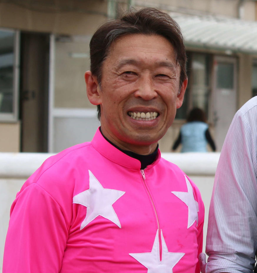 内田利雄騎手（2018年4月撮影）