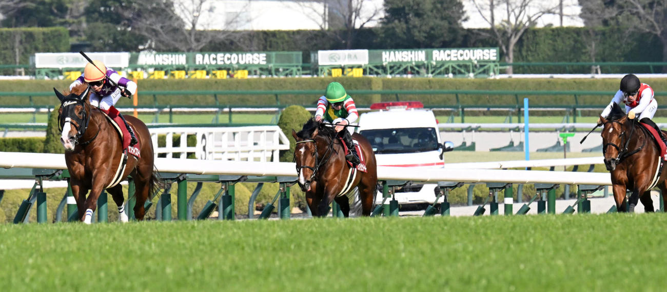 11R、阪神大賞典を制したサンライズアース（撮影・前岡正明）