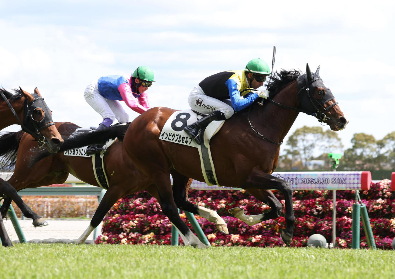 中京6R、4歳以上1勝クラスを制したインビジブルセルフ（撮影・白石智彦）
