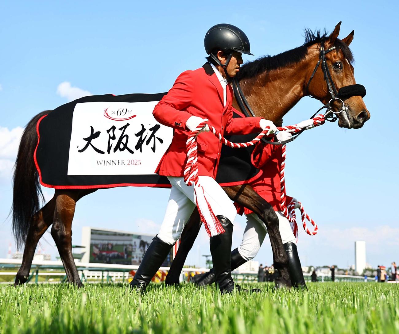 大阪杯を制したベラジオオペラ（2025年4月6日撮影）