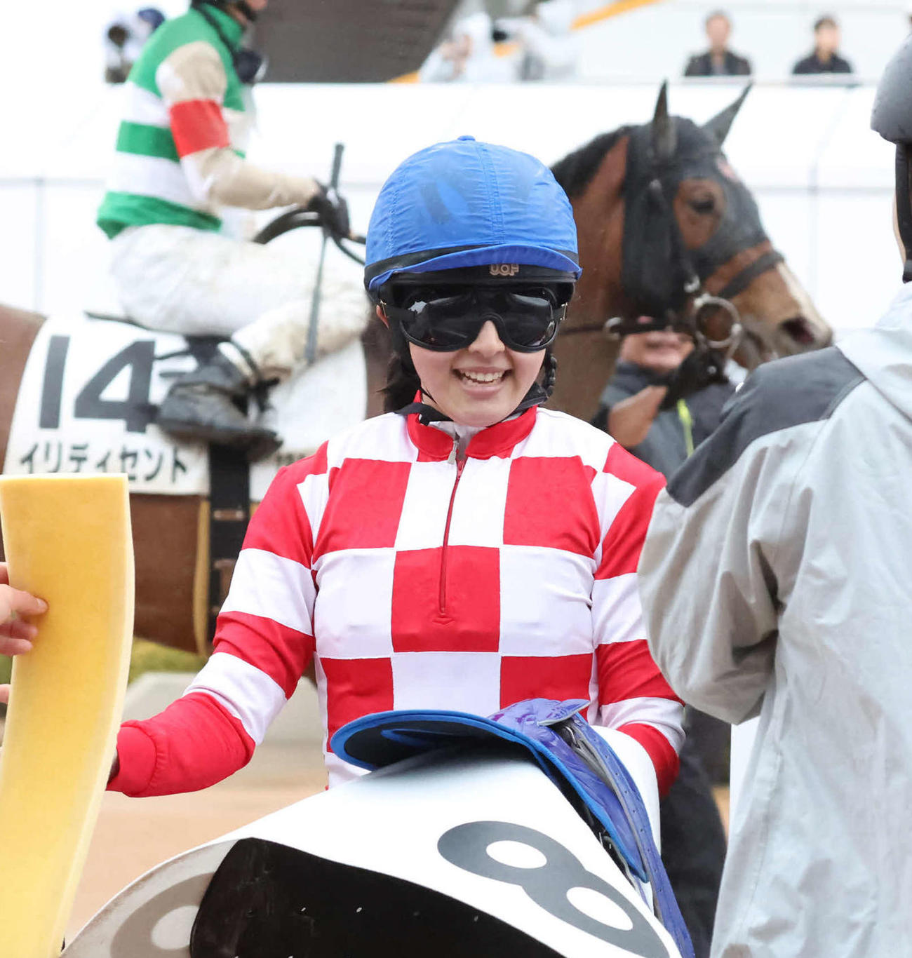 中山12Rをソーニャシュニクで制した今村騎手（撮影・丹羽敏通）