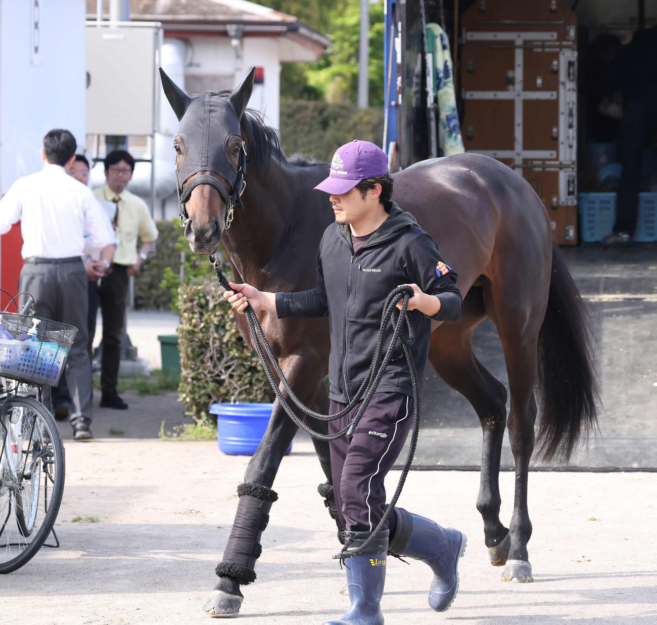 中山競馬場に到着したミュージアムマイル（撮影・丹羽敏通）