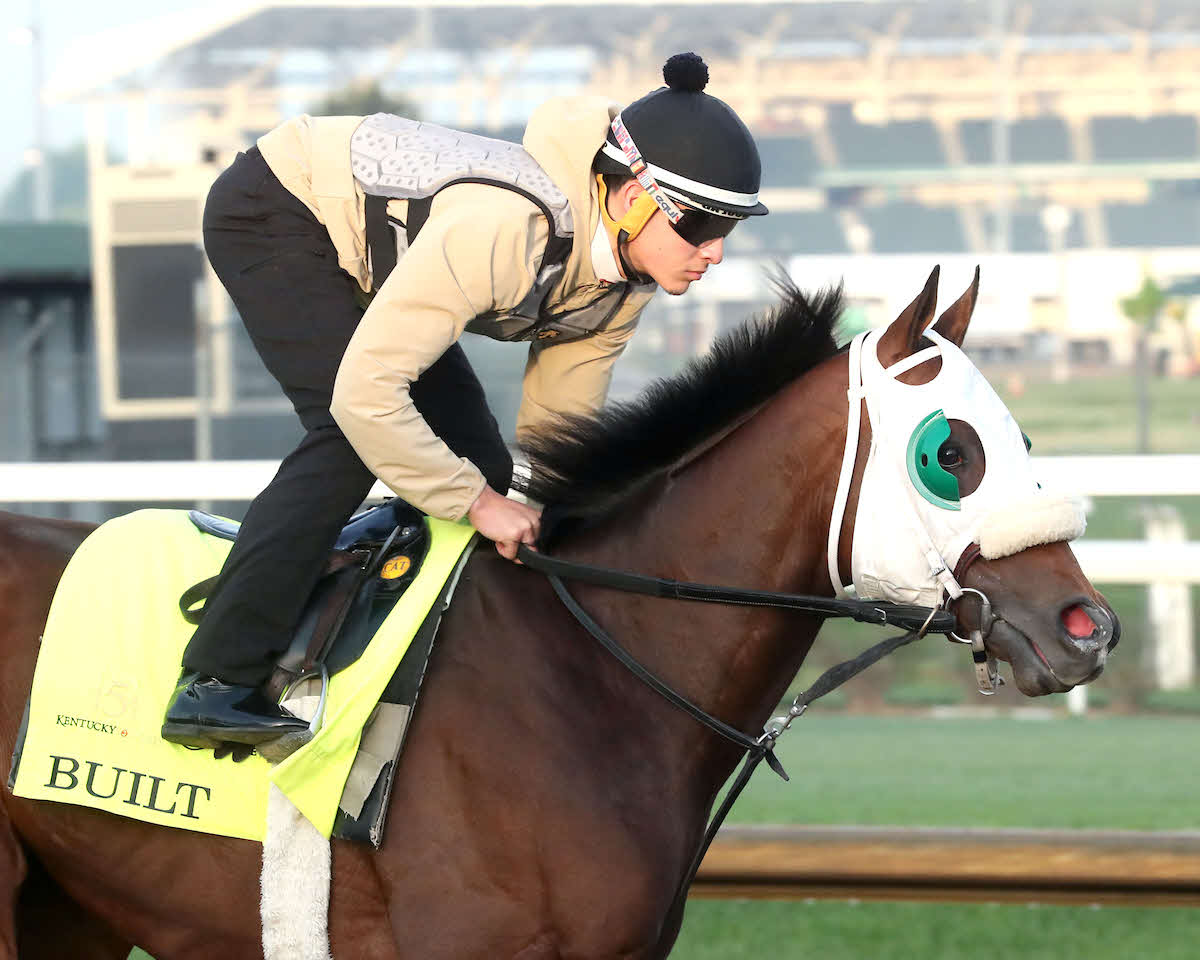 チャーチルダウンズ競馬場で調整するビルト（C）Churchill Downs／Coady Media