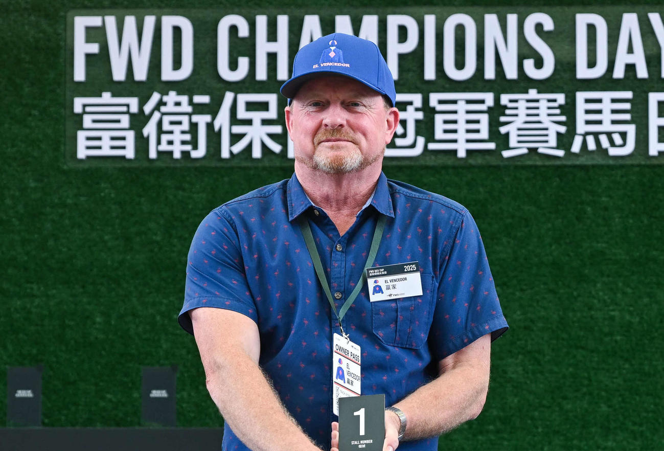 エルヴェンセドールの共同馬主、デヴィッド・プライス氏（C）The Hong Kong Jockey Club
