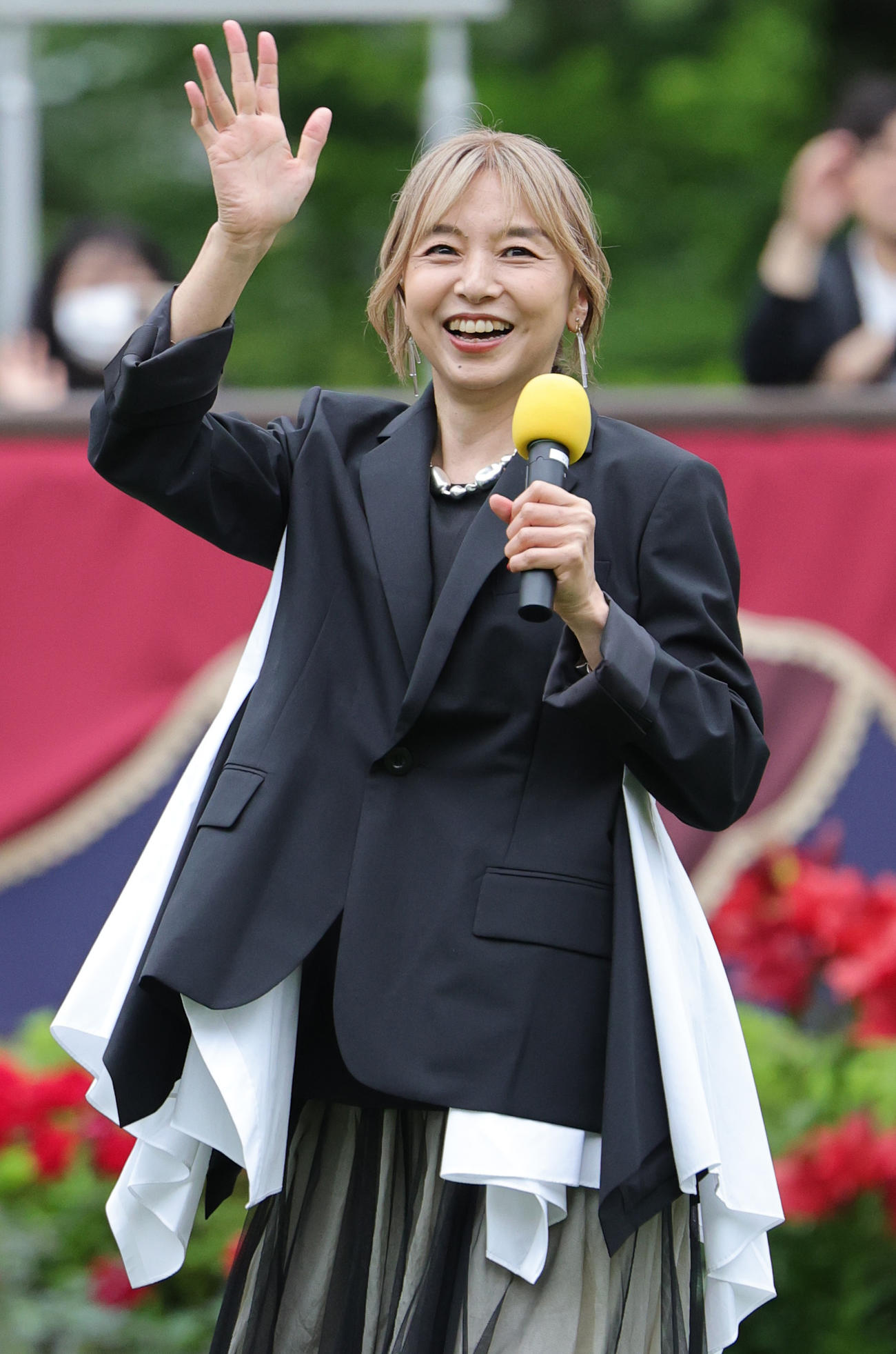 トークショーで笑顔を見せる山口智子（2025年5月25日撮影）
