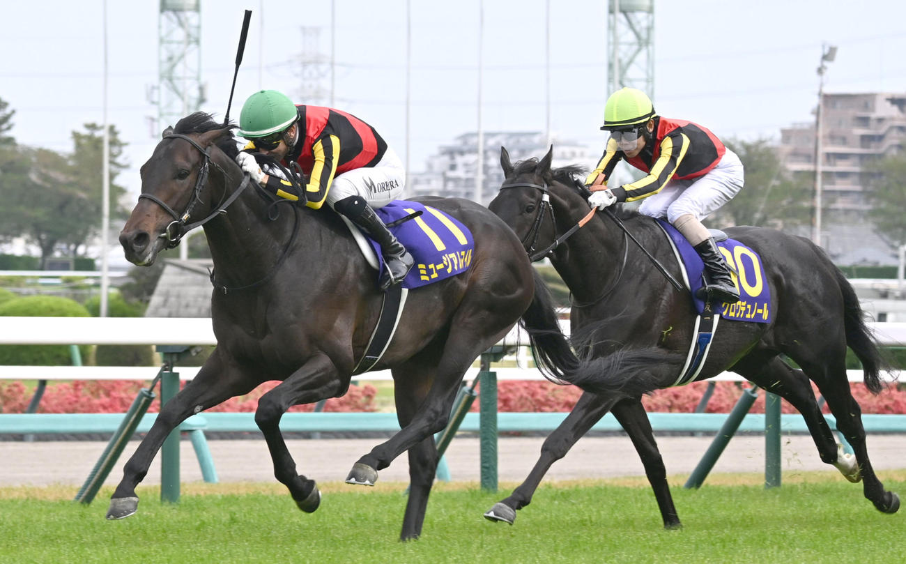 皐月賞を制したミュージアムマイル。右は2着クロワデュノール