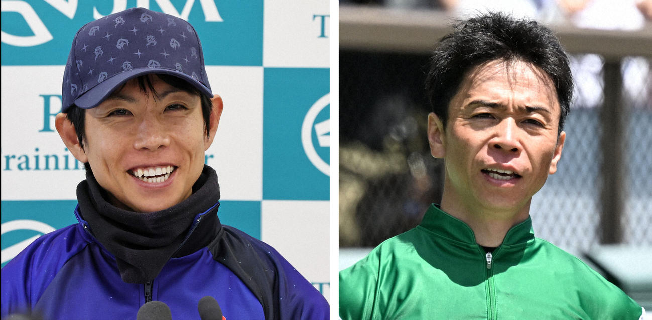 北村友一騎手（左）と北村宏司騎手