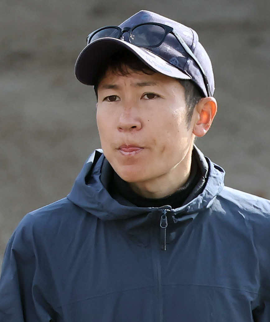 アロヒアリイを管理する田中博康調教師（2023年撮影）