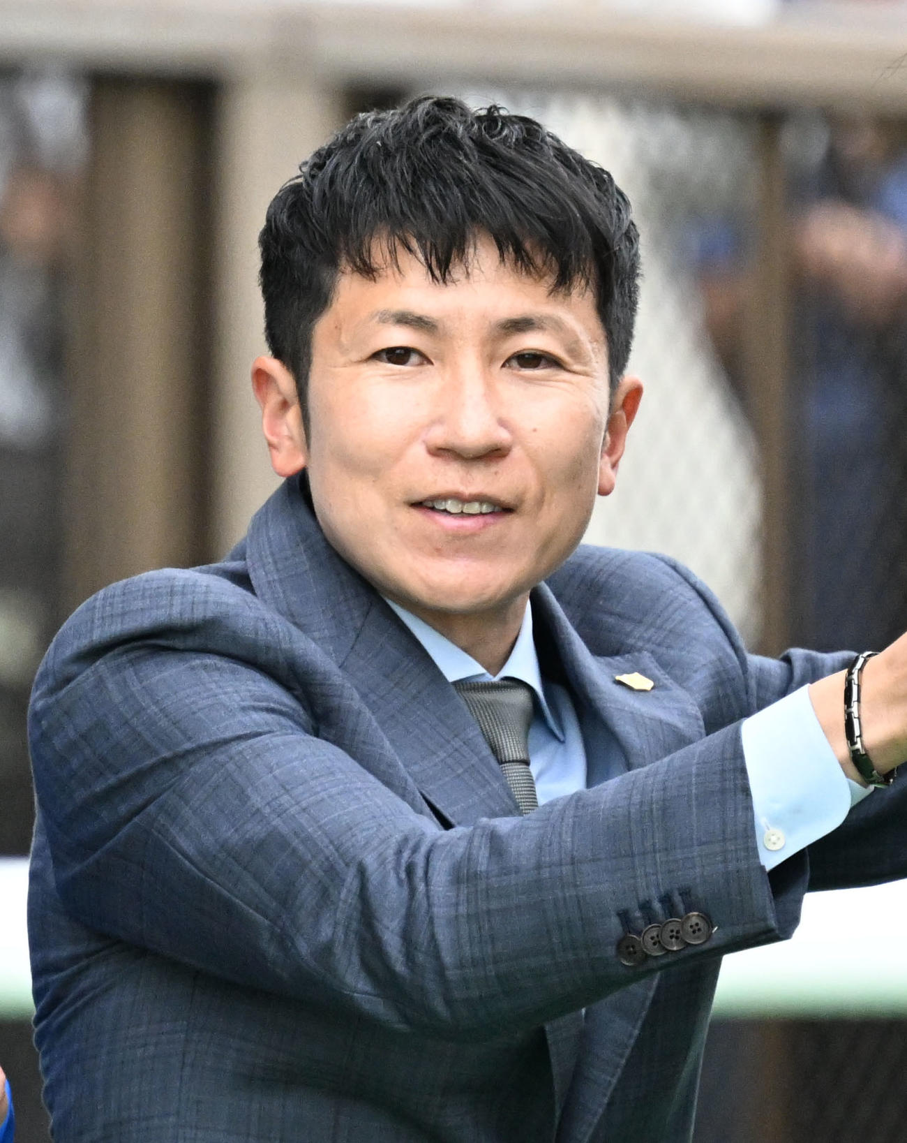 田中博康調教師（2025年5月11日撮影）