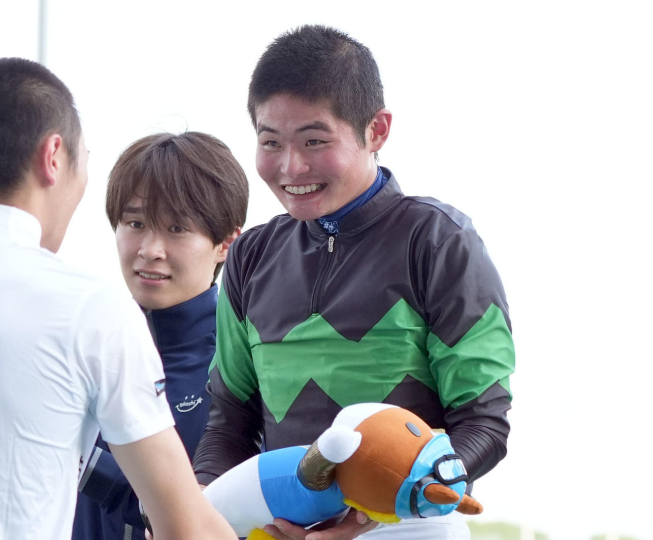 JRA通算100勝を達成した田口騎手（撮影・森本幸一）