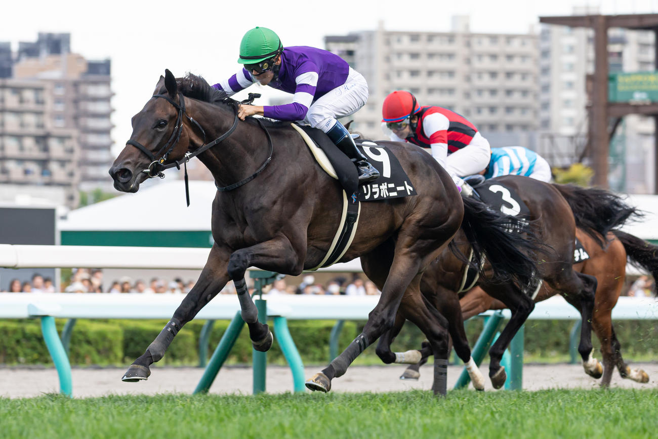 日高Sを制したリラボニートと浜中騎手（撮影・村野早祐）