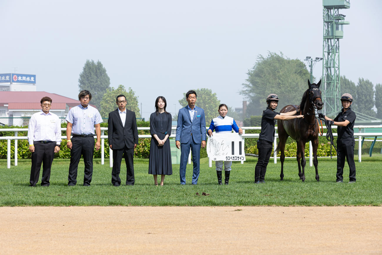 札幌2R、2歳未勝利を勝ち上がったラスベガスサイン（撮影・村野早祐）