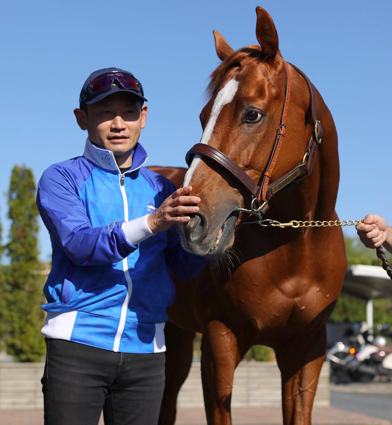 ビザンチンドリームと坂口師（25年4月撮影）