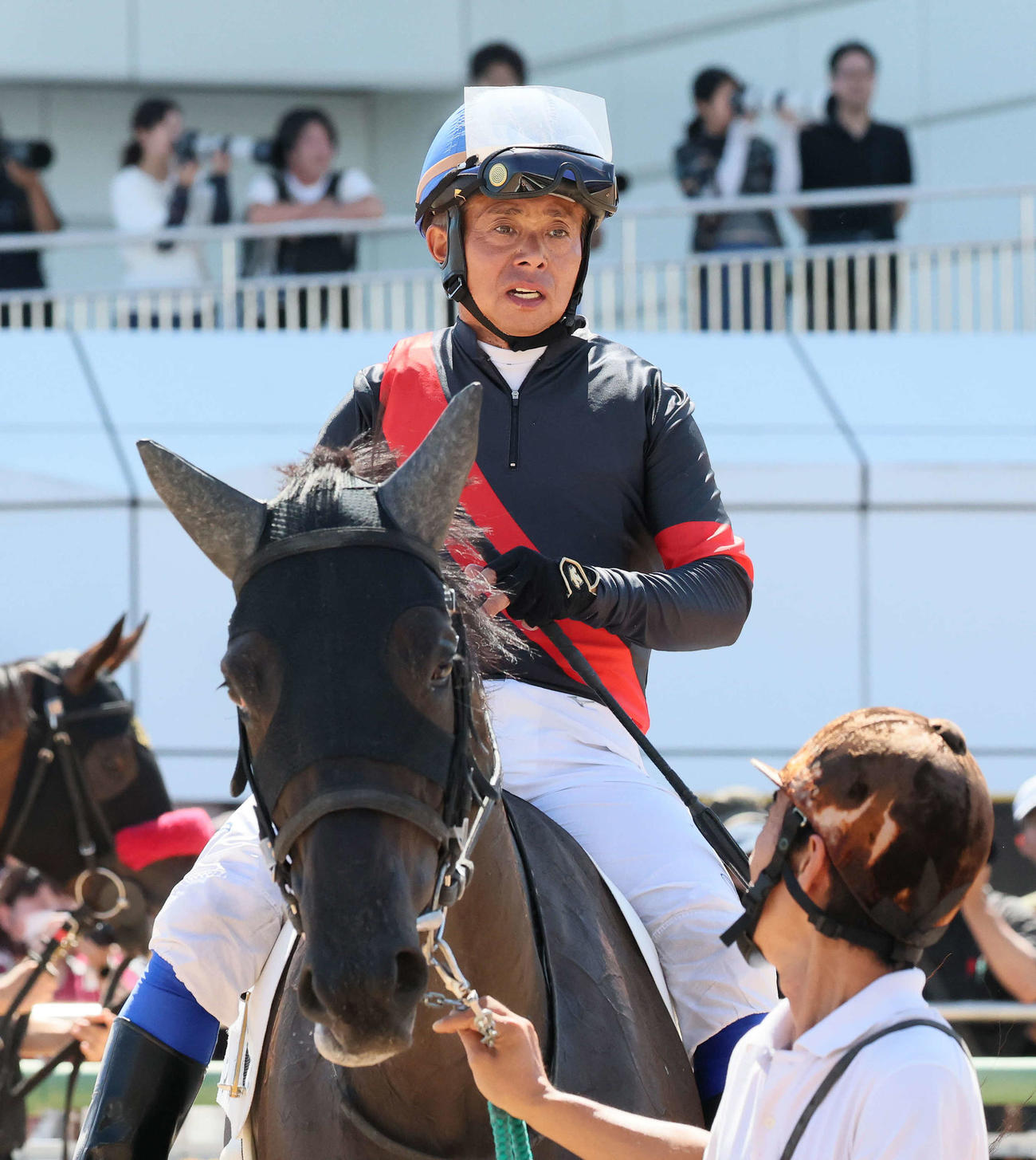 中山6R、2歳新馬戦を制したヴァレンティーニと岩田康騎手（撮影・丹羽敏通）