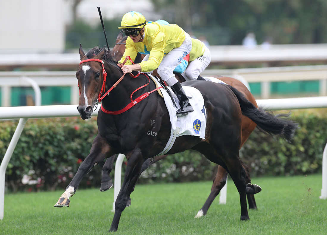 ラッキースワイネス（C）Hong Kong Jockey Club