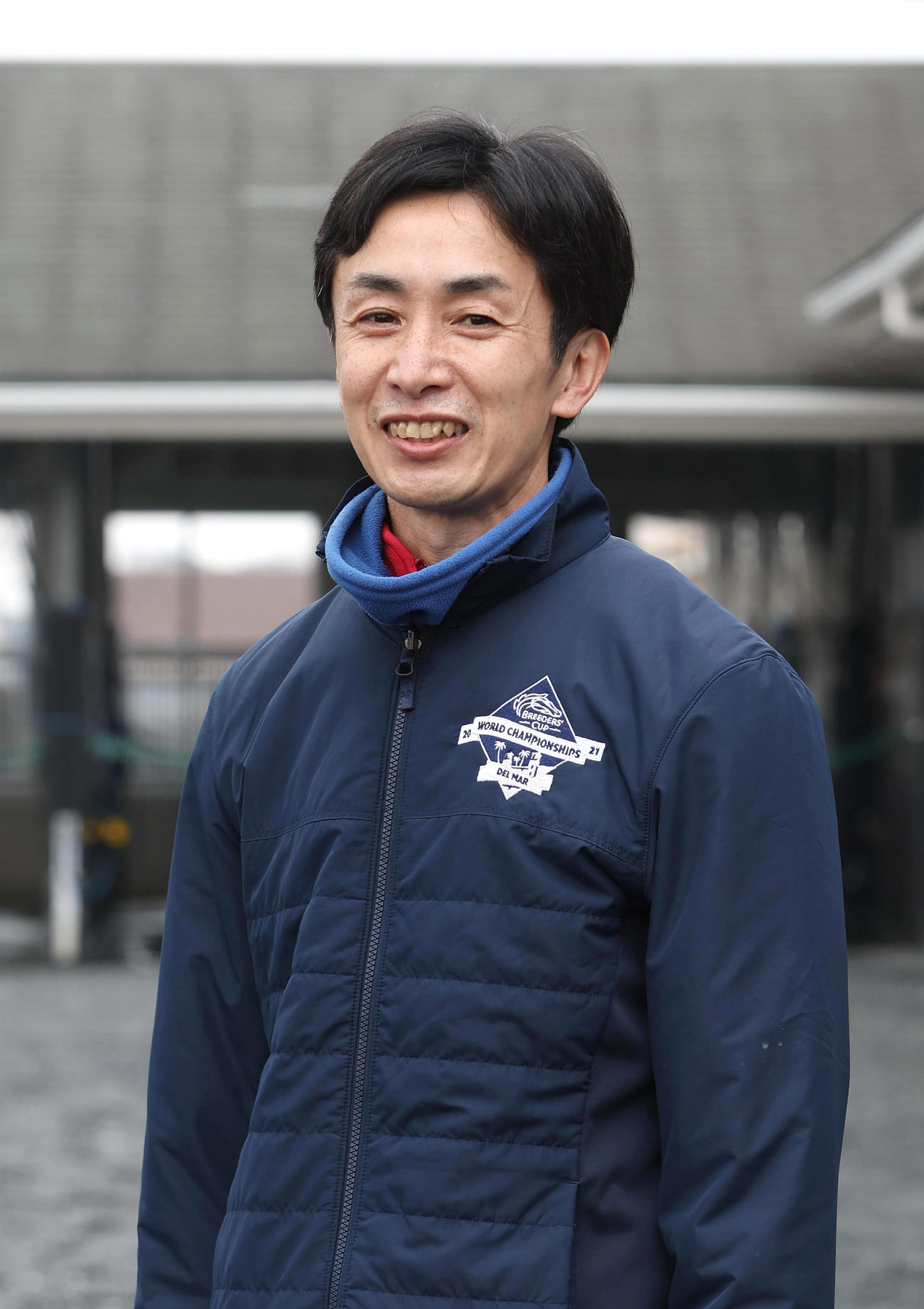 中村直也調教師（2022年3月2日撮影）