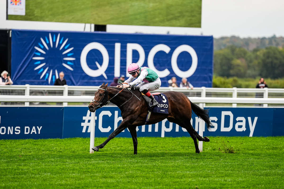 英チャンピオンズフィリーズ＆メアズSを制したカルパナ（C）Megan　Coggin／Ascot　Racecourse