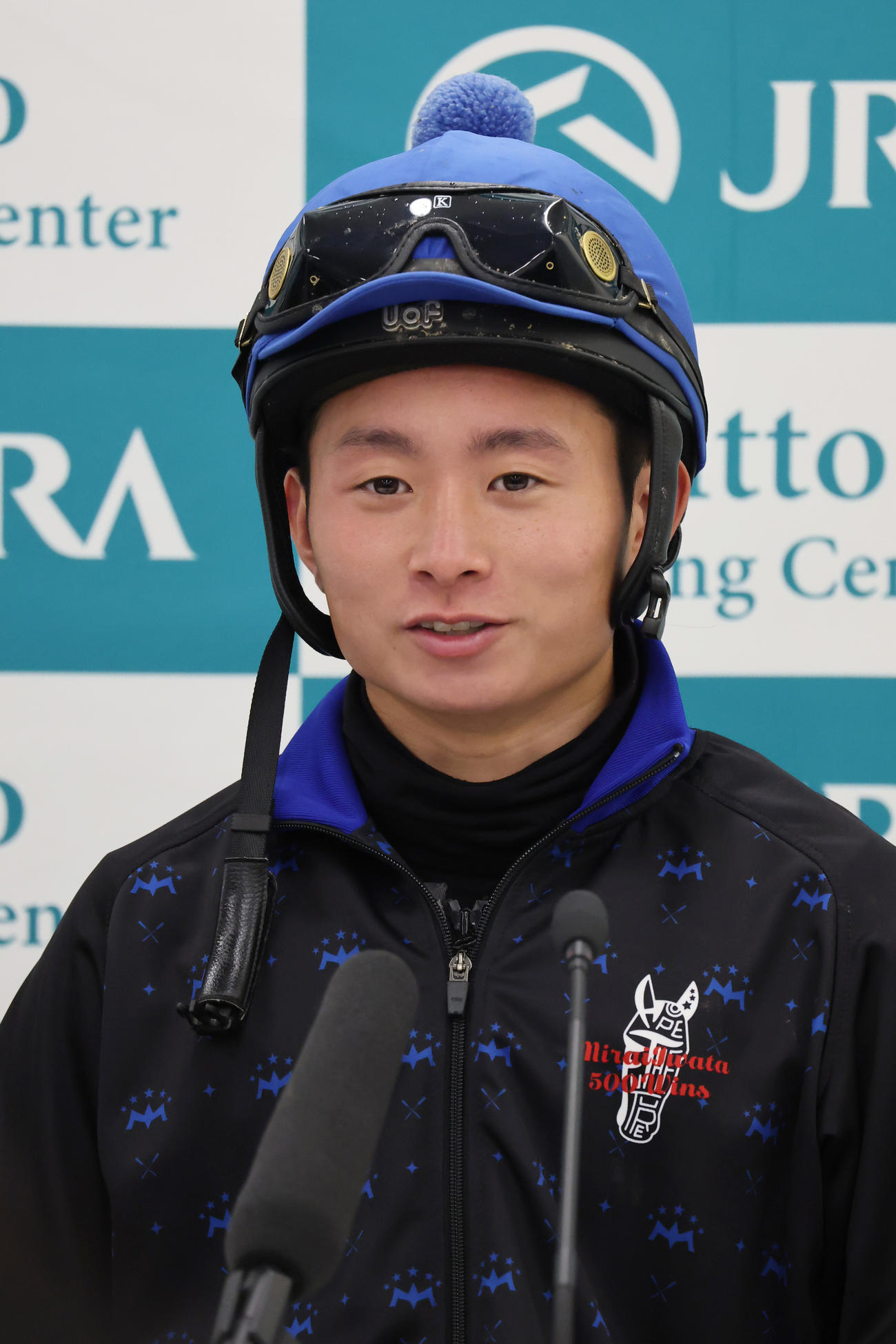 菊花賞（共同会見）　ショウヘイでクラシック制覇に挑む岩田望来騎手。　※3共（カメラ・高橋　由二）報知写真部　2025年10月22日撮影＝栗東トレーニングセンター