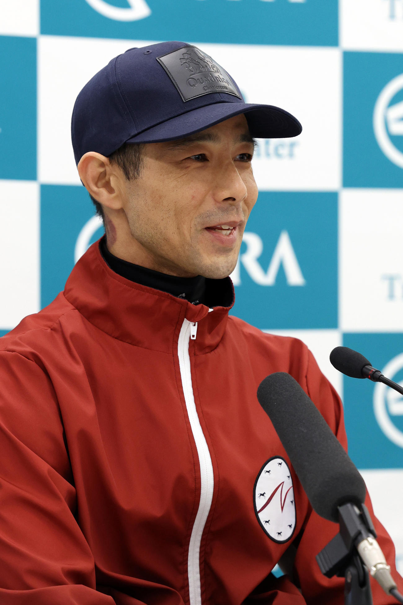 エリキングについて語る中内田師（2025年10月22日撮影）