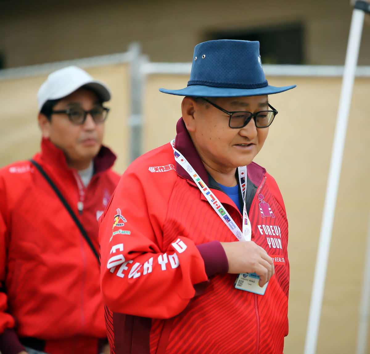 BCクラシック制覇から一夜明けたフォーエバーヤングの矢作師（C）Breeders' Cup