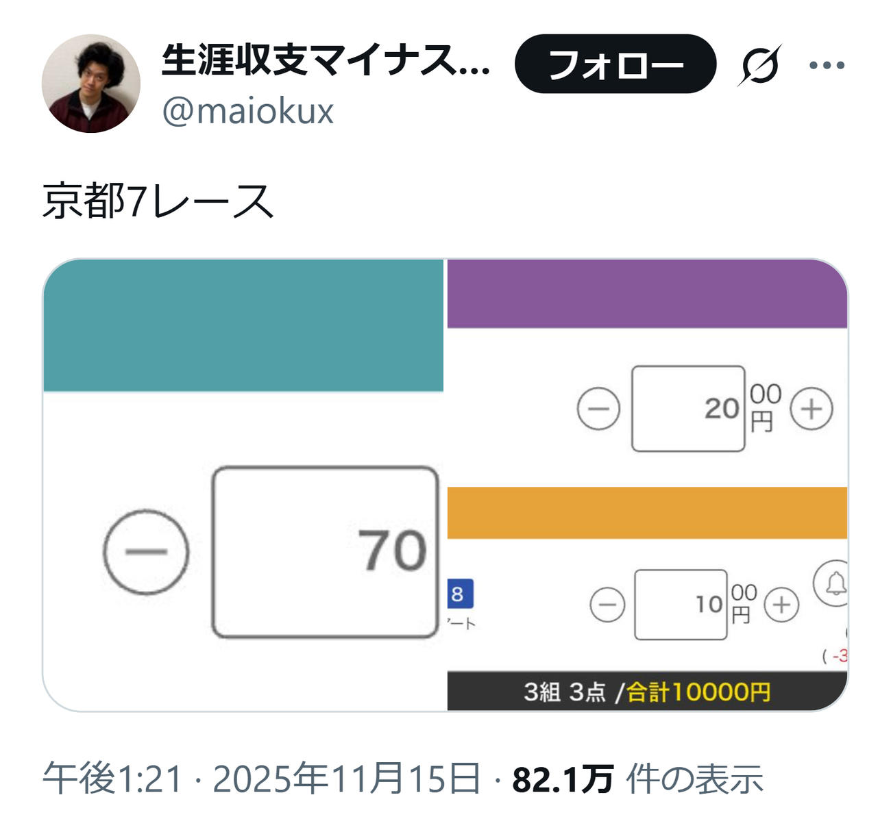 生涯収支マイナス5億円君こと粗品のXから