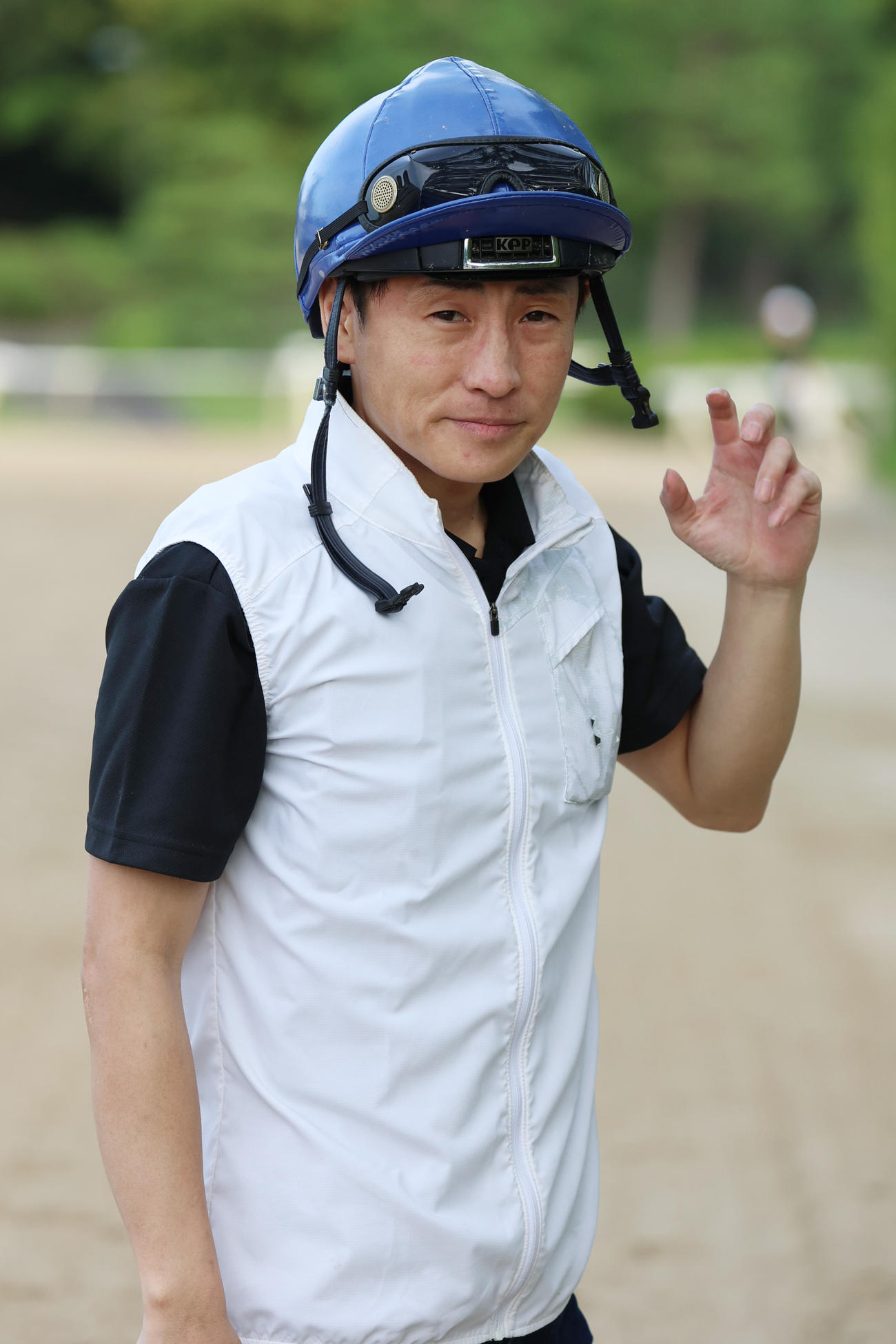 24年9月25日、調教騎乗を再開した吉田隼人騎手