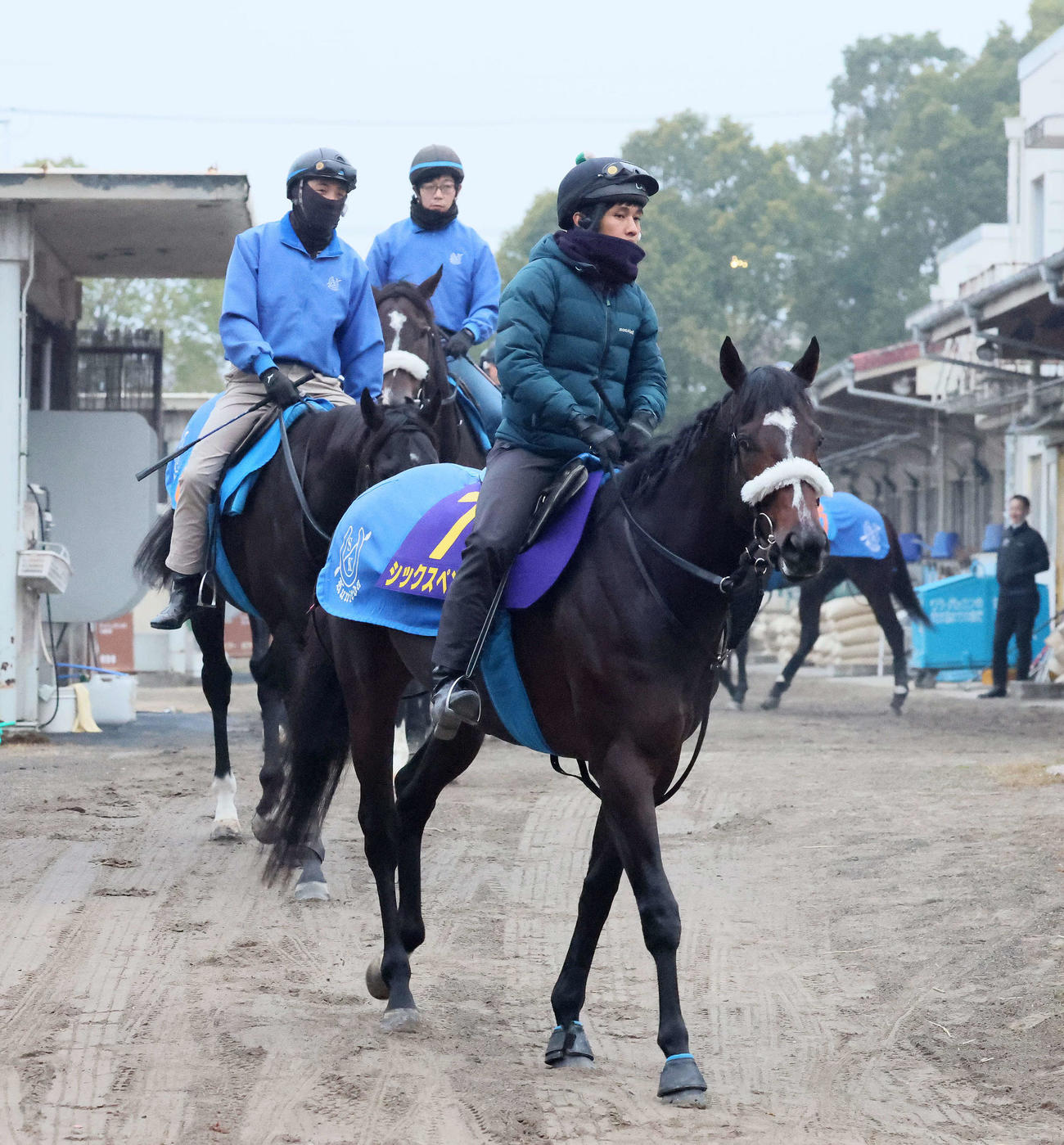 3日、馬場へ向かうシックスペンス