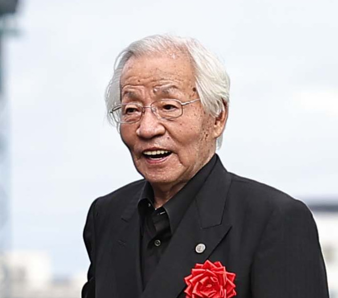 「メイショウ」の松本好雄オーナー（2024年撮影）