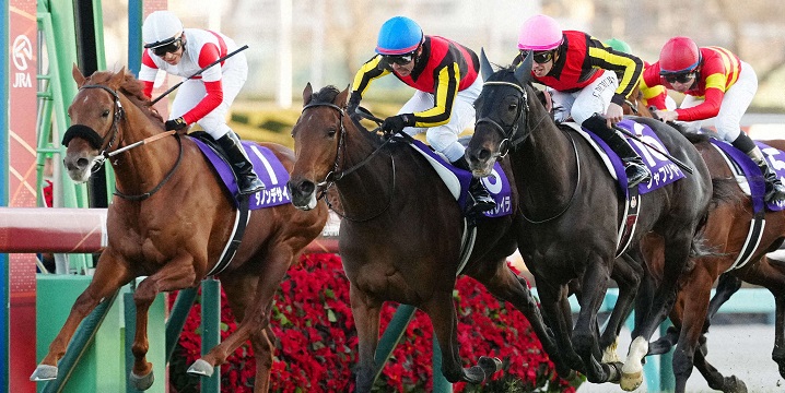 有馬記念を制したレガレイラ（中央）＝2024年12月22日