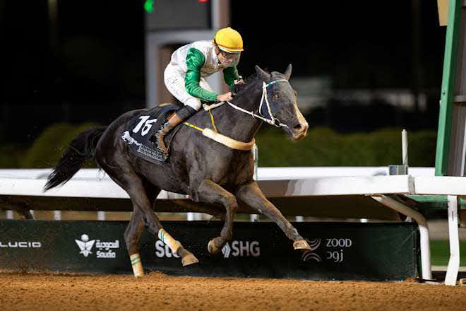 サウジCの前哨戦を制したマハリー（C）Jockey　Club　of　Saudi　Arabia／Ali　Abdullah　Alzenaidi