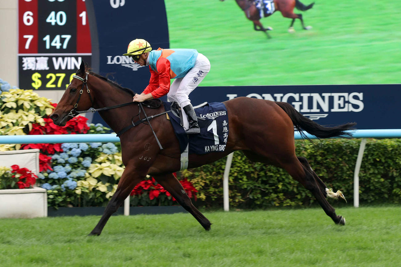 香港スプリントを圧勝したカーインライジング（C）The Hong Kong Jockey Club
