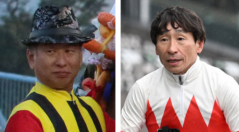 荒山勝徳師（左）と横山典騎手