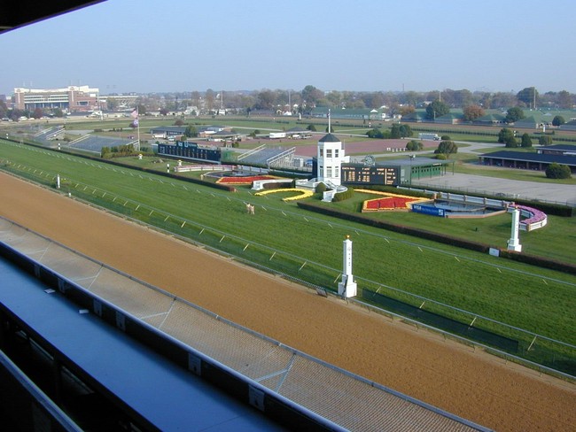ケンタッキーダービーが行われるチャーチルダウンズ競馬場(撮影・伊嶋健一郎)