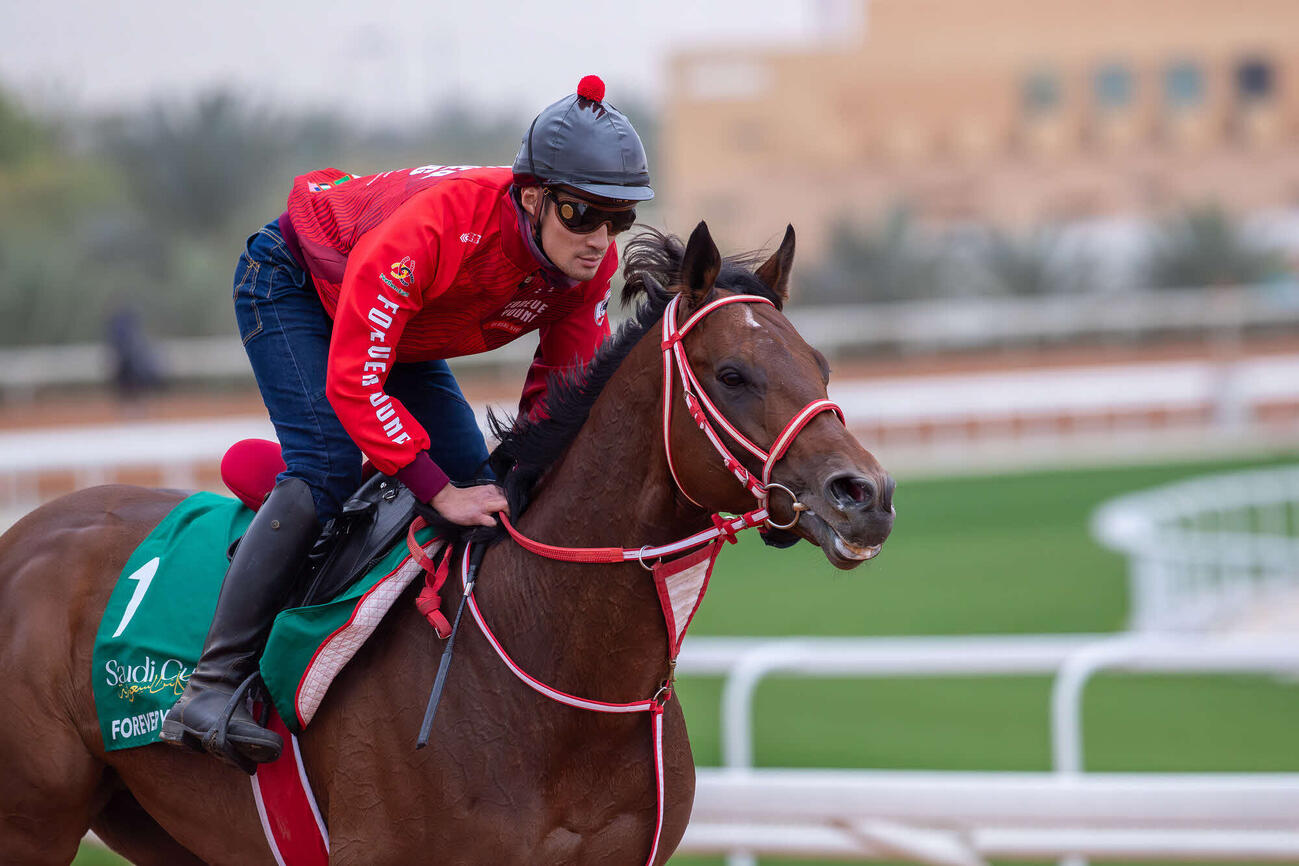 7日朝のフォーエバーヤング（C）Jockey　Club　of　Saudi　Arabia／Abdullah　Wanas　Alshammari