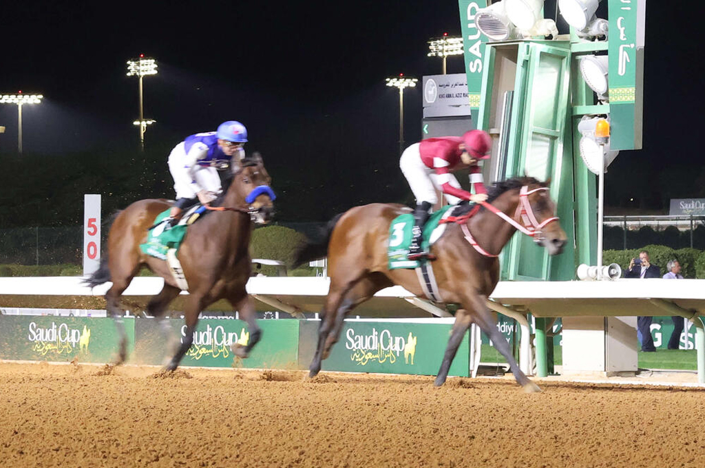 ナイソスを振り切りサウジC連覇を飾ったフォーエバーヤング（撮影・太田尚樹）