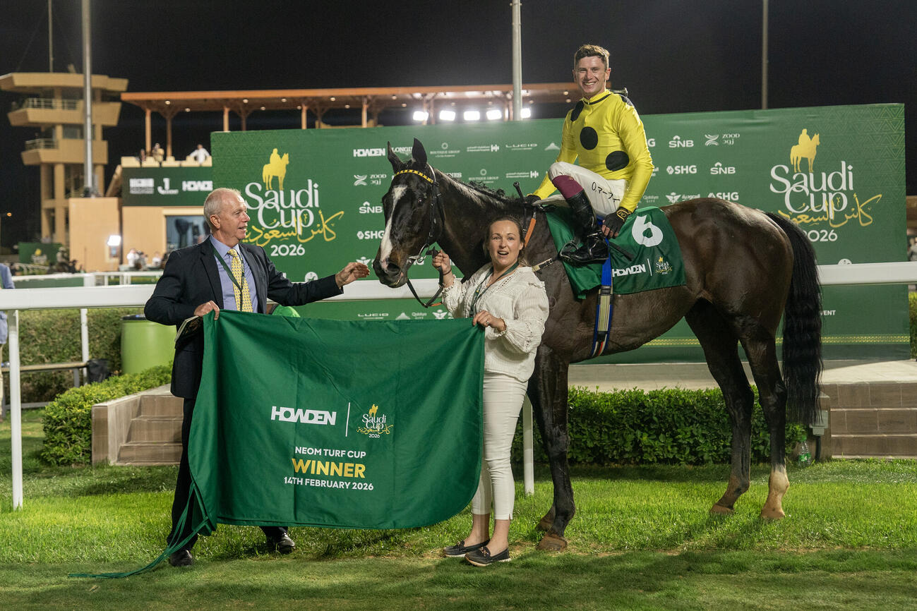 快勝したロイヤルチャンピオン（C）Jockey Club of Saudi Arabia / Mathea Kelley