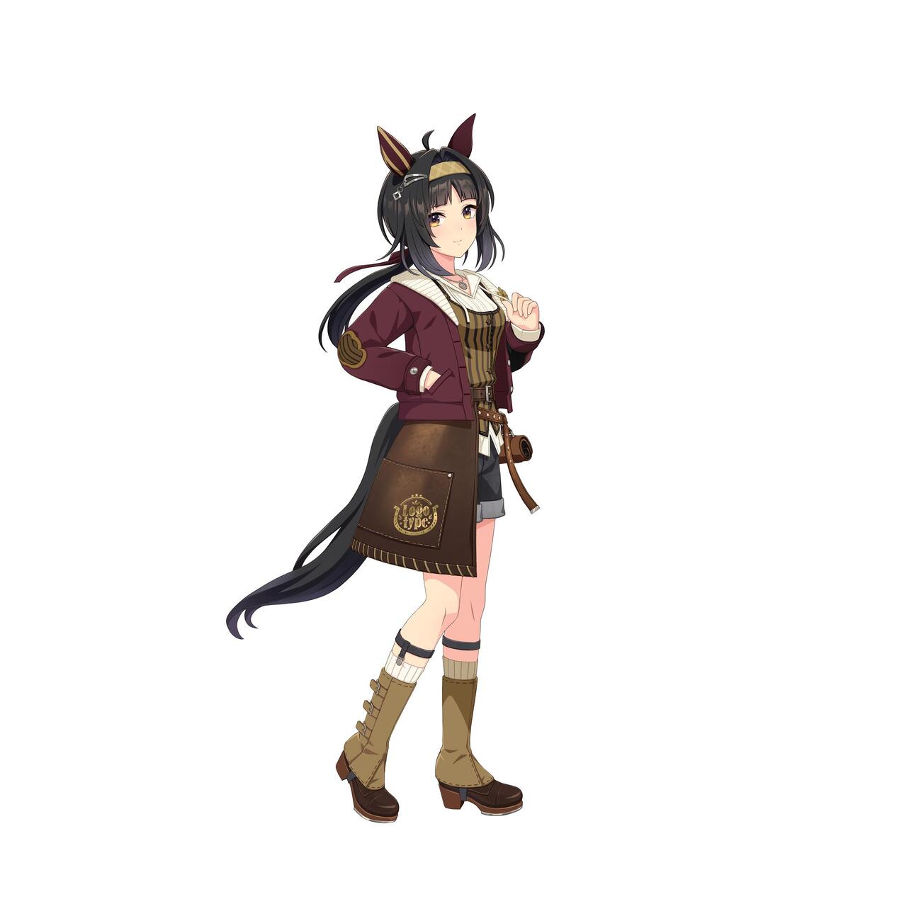 「ウマ娘」の新キャラクタ－として発表されたロゴタイプ（C）Cygames, Inc.