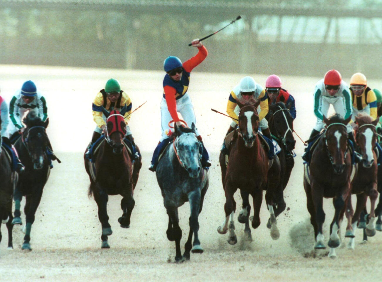 90年有馬記念をオグリキャップで制した武豊騎手と2着メジロライアンの横山典弘騎手