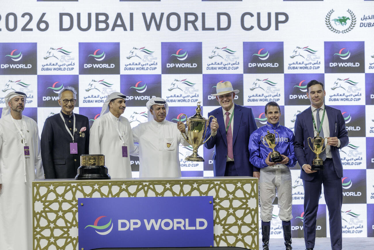 ドバイターフを制したオンブズマン陣営（C）Dubai　Racing　Club