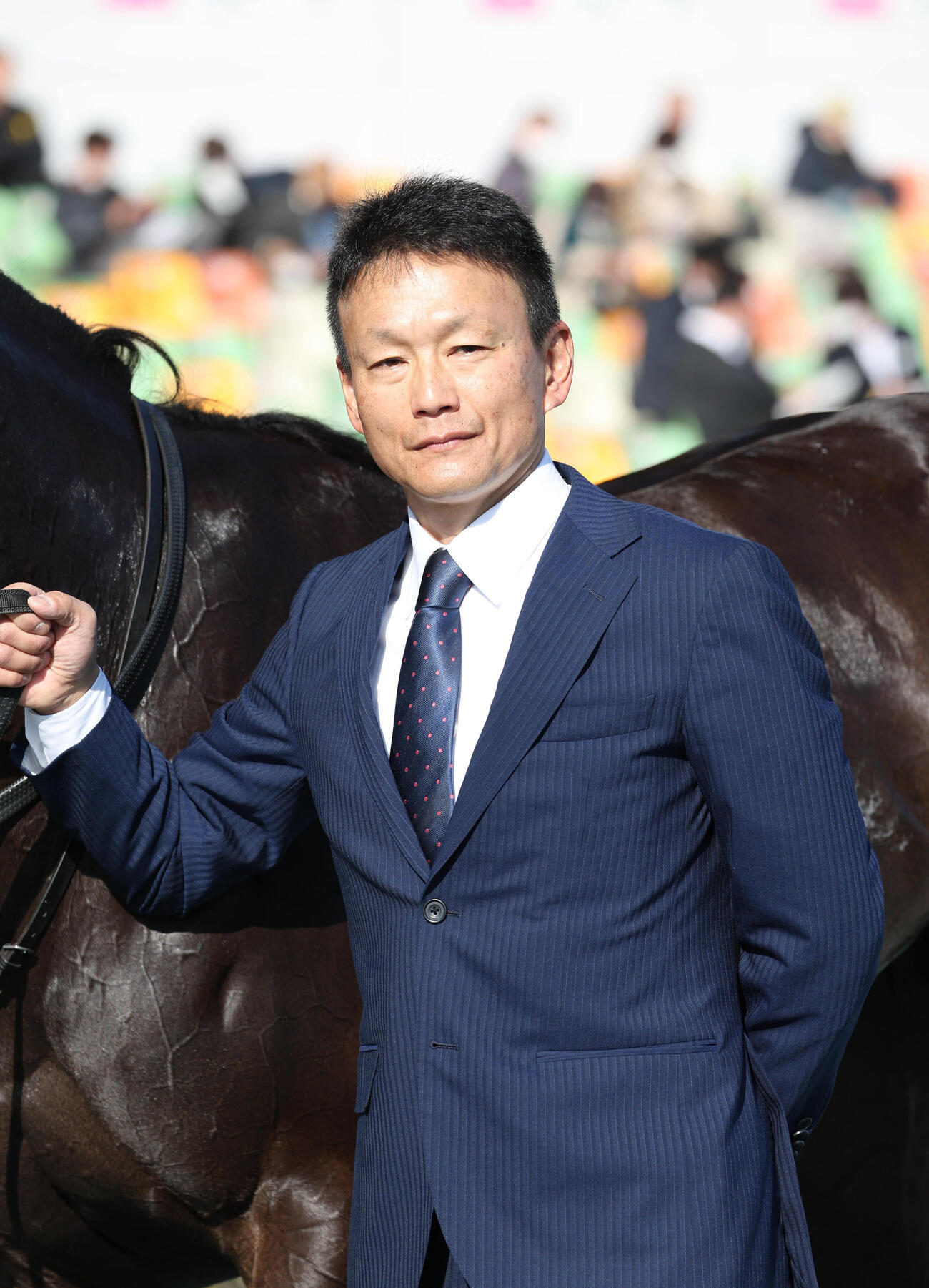 小島茂之調教師（2022年1月10日撮影）