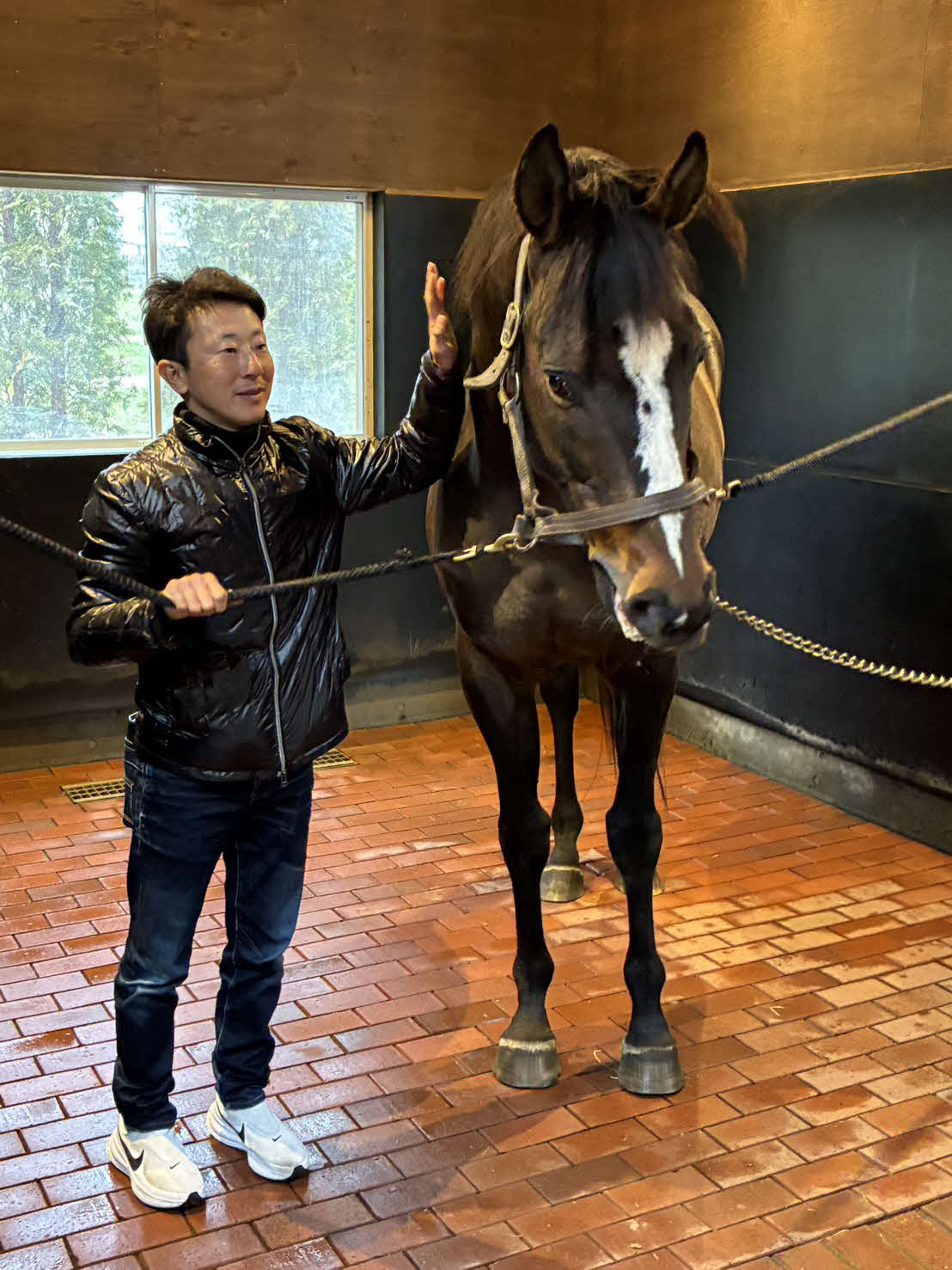 オジュウチョウサンと石神深一騎手（写真提供・和田正一郎師）
