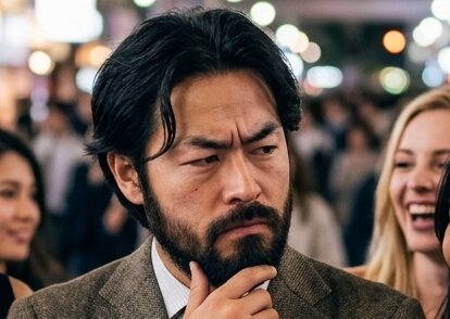 ケンタッキーダービーを予想するダンディ高木記者（写真は一部加工）