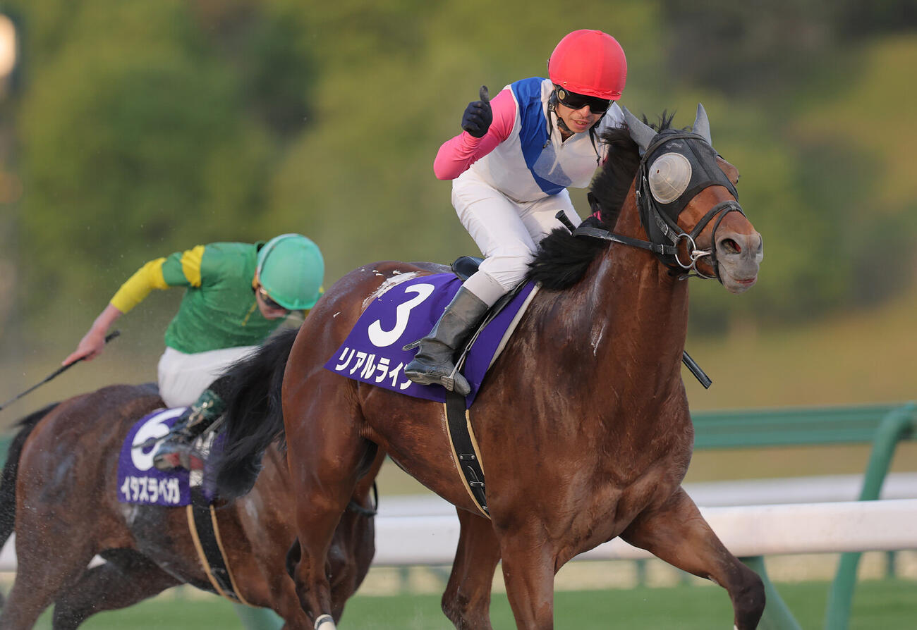 イーハトーブマイルを制したリアルライン（写真提供・岩手県競馬組合）