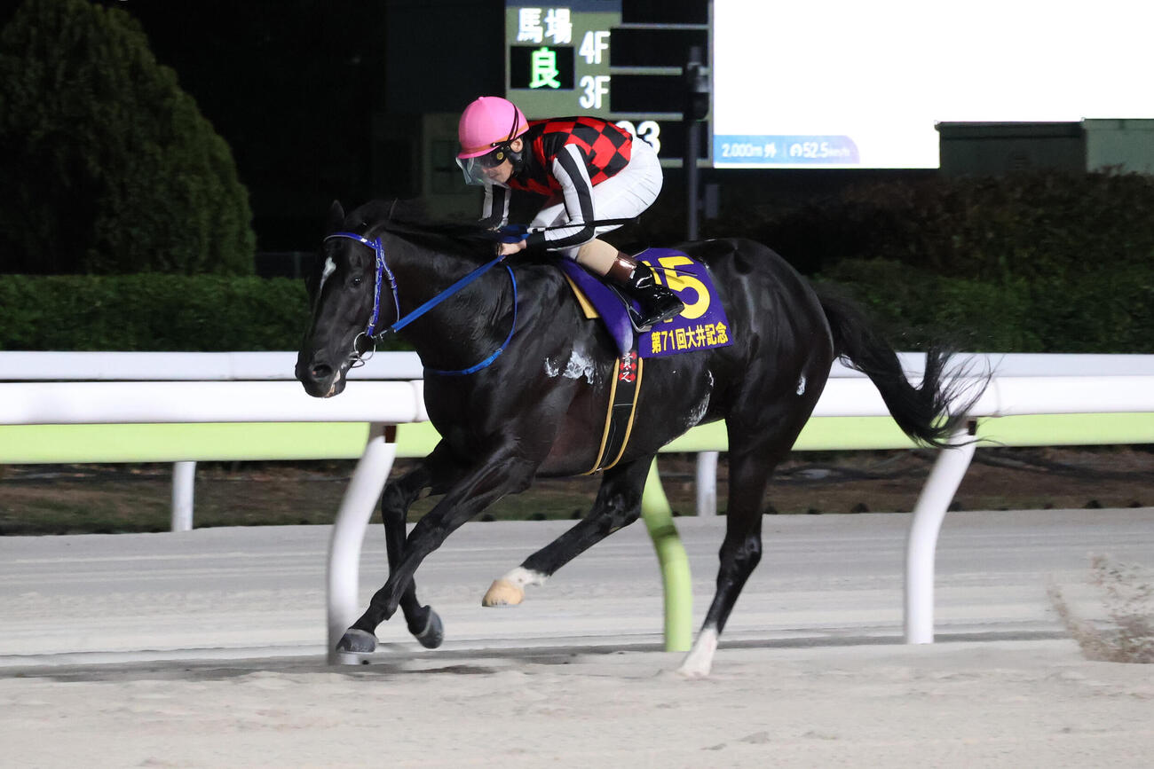 20日、大井記念を制したサントノーレと矢野貴之騎手