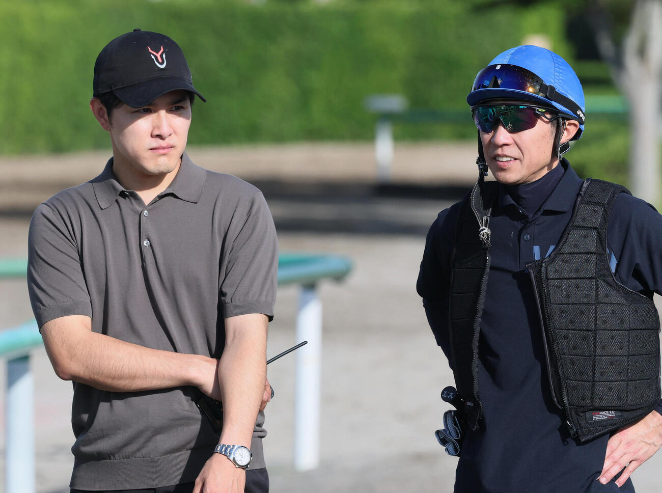上原佑師と武豊騎手（2026年5月28日撮影）