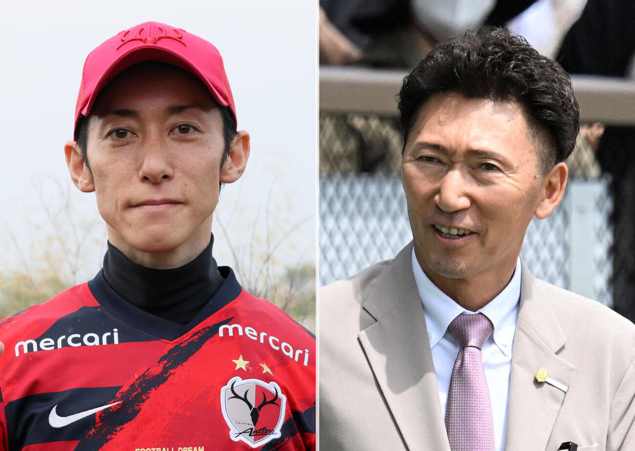 津村明秀騎手（左）と蛯名正義調教師
